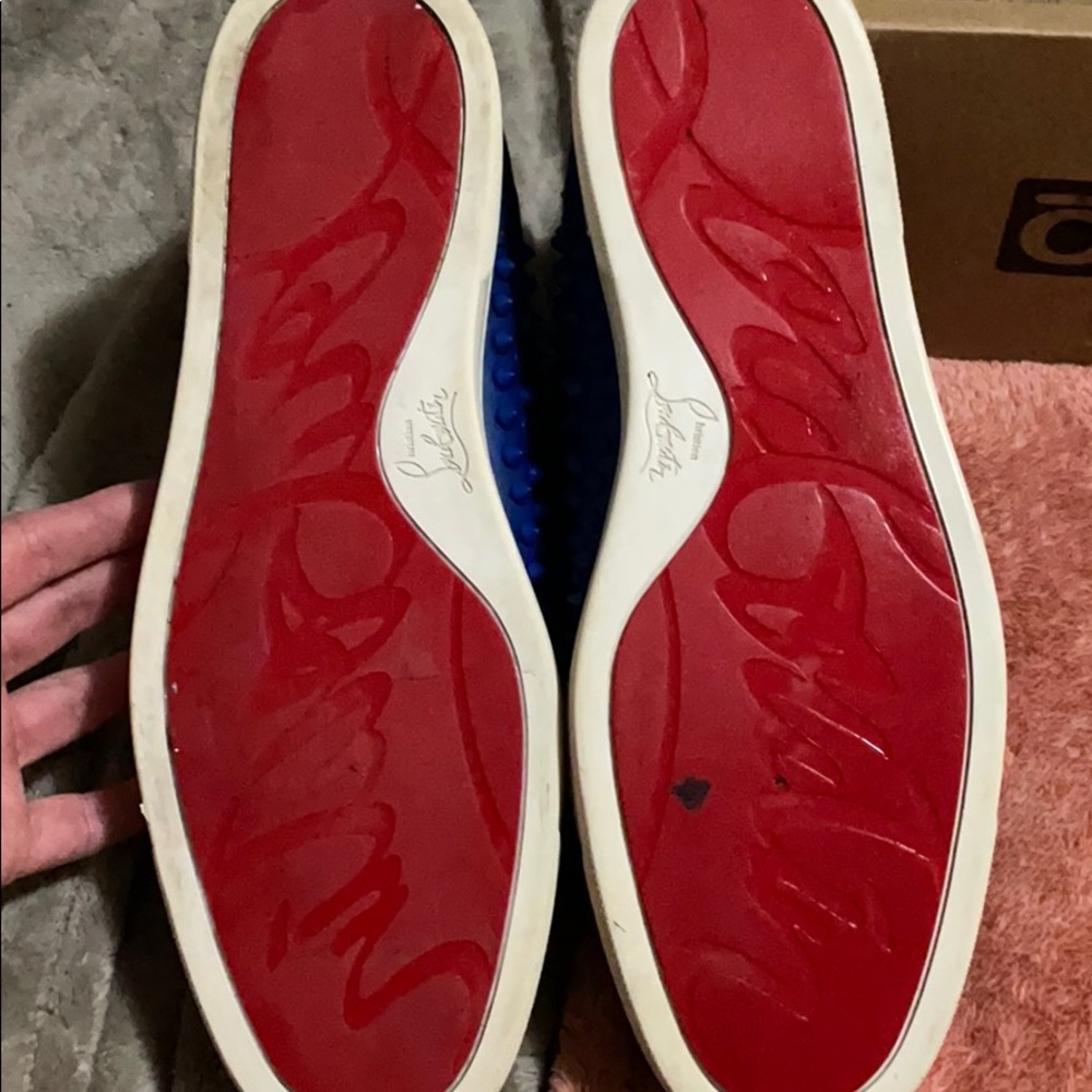 Men’s Louis Vuitton blue spike hightop - Picture 8 of 8